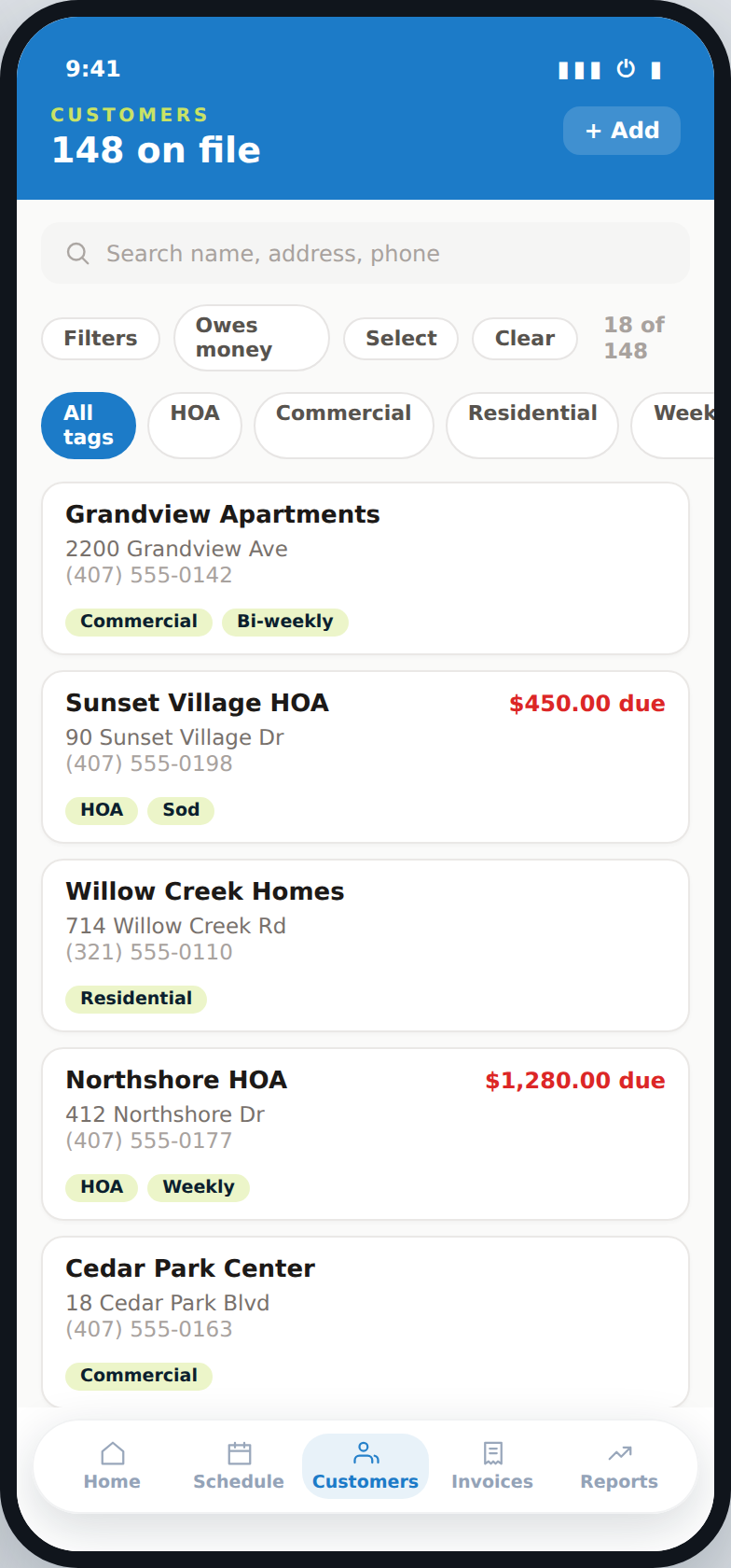 Opsly Customers mobile app